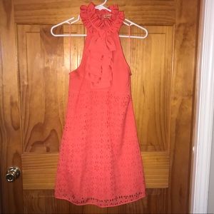 Coral Halter Dress